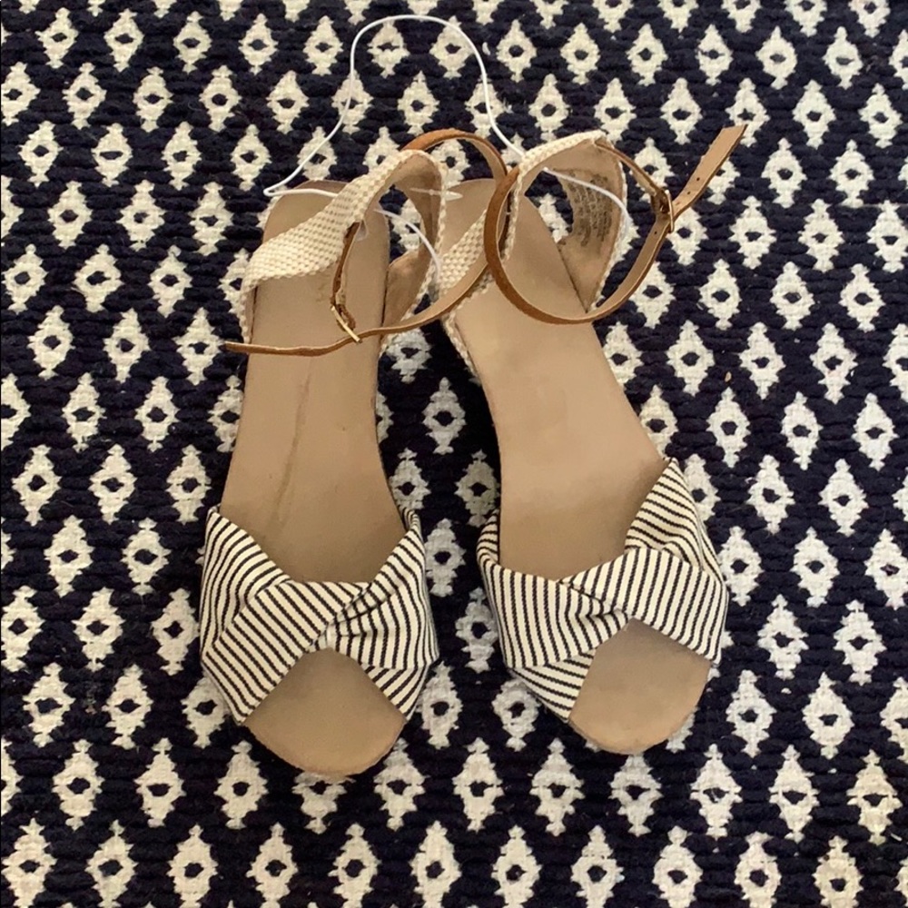 Brand new, never worn Merona wedge sandals